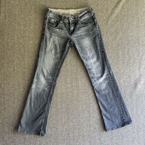 Cowgirl Tuff Co Jeans Womens Low Rise 27x33 Boot Cut Classy Diva (actual: 30X29)